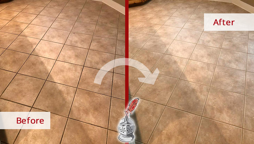 These Floors in Park Ridge Receive a Full Restoration From Our Grout  Cleaning Experts