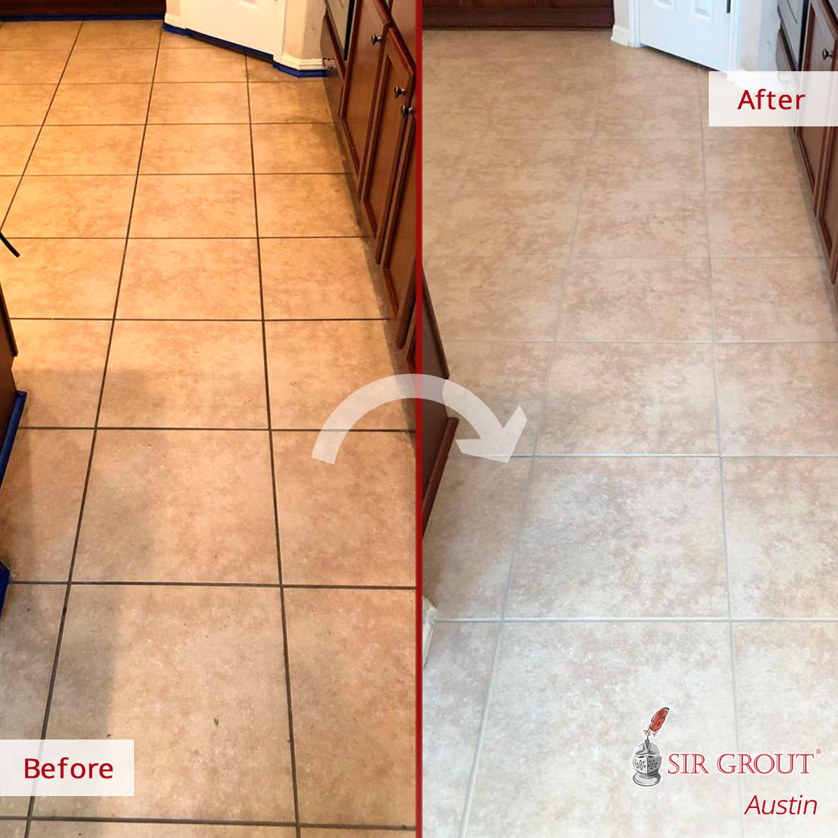 These Ceramic Floors Went from Dirty to Pristine Thanks to a Grout